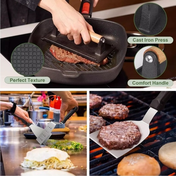 Griddle and BBQ Accessories Toolkit - Black - Picture 8 of 10